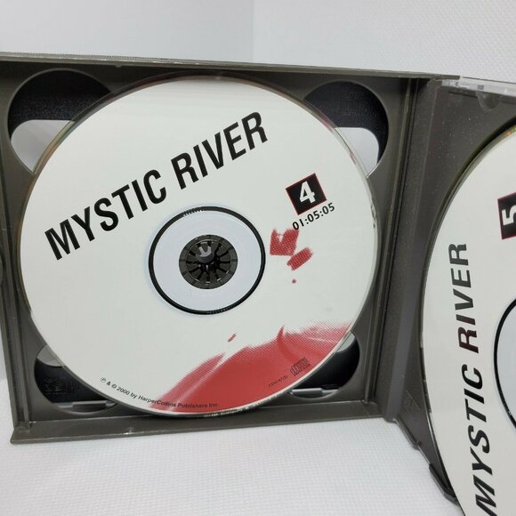 Dennis Lehane Mystic River Performed by David Strathairn 5 Discs CD 2000 Harper - Picture 10 of 12